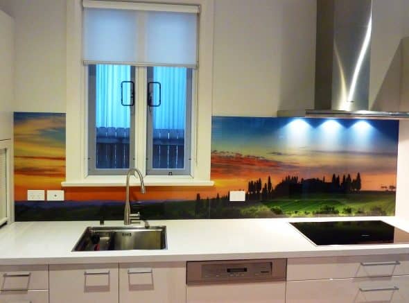 Printed Glass Splashback